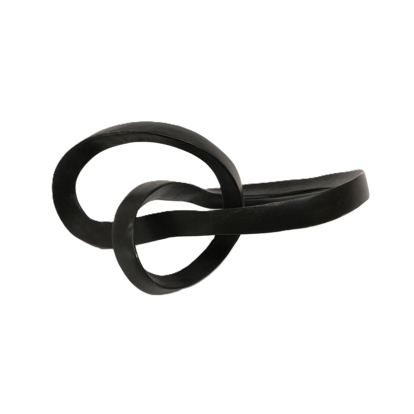 Abstract  Interlinked Sculpture | Black Modern Art Décor