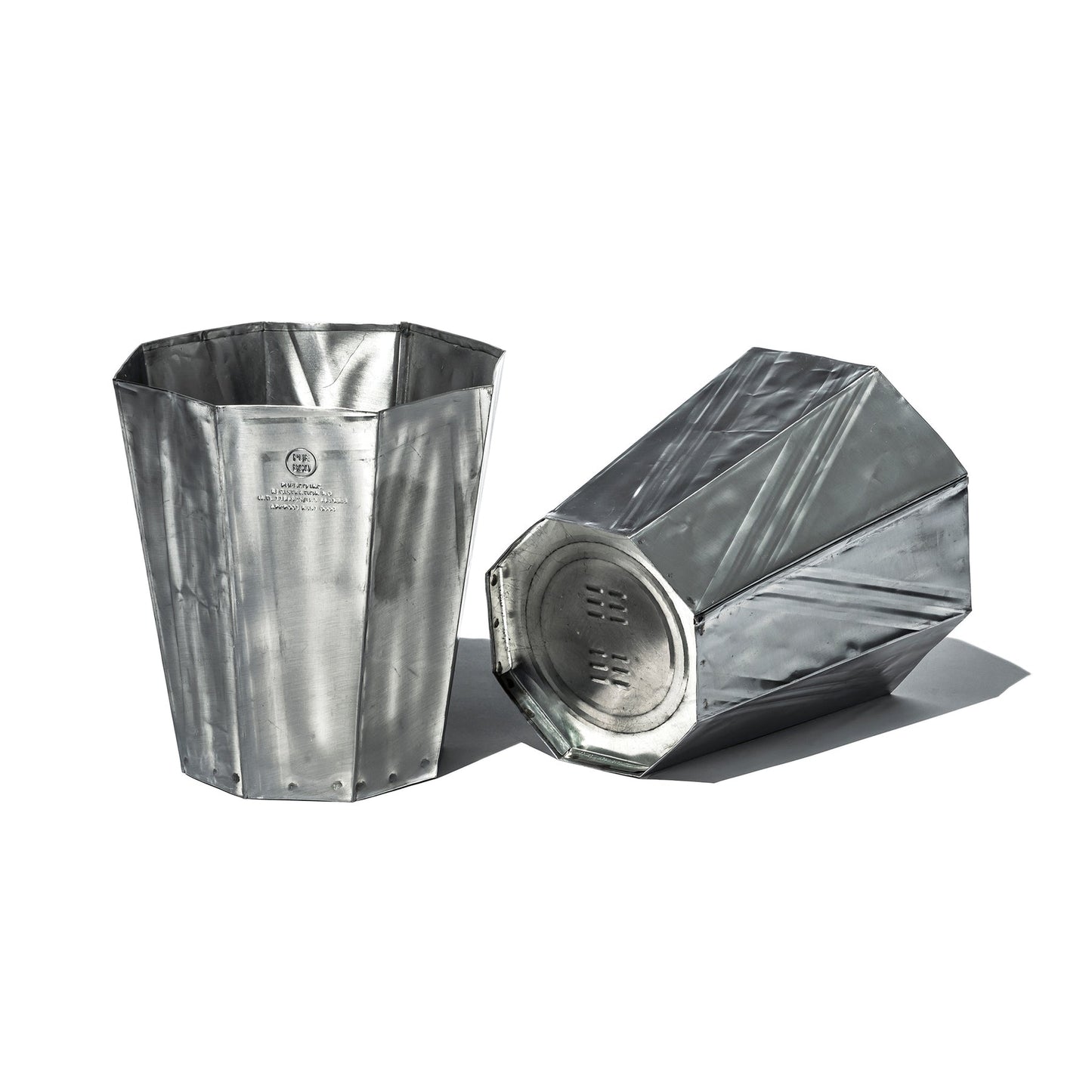 Recycled Steel Trashcan from used oil can