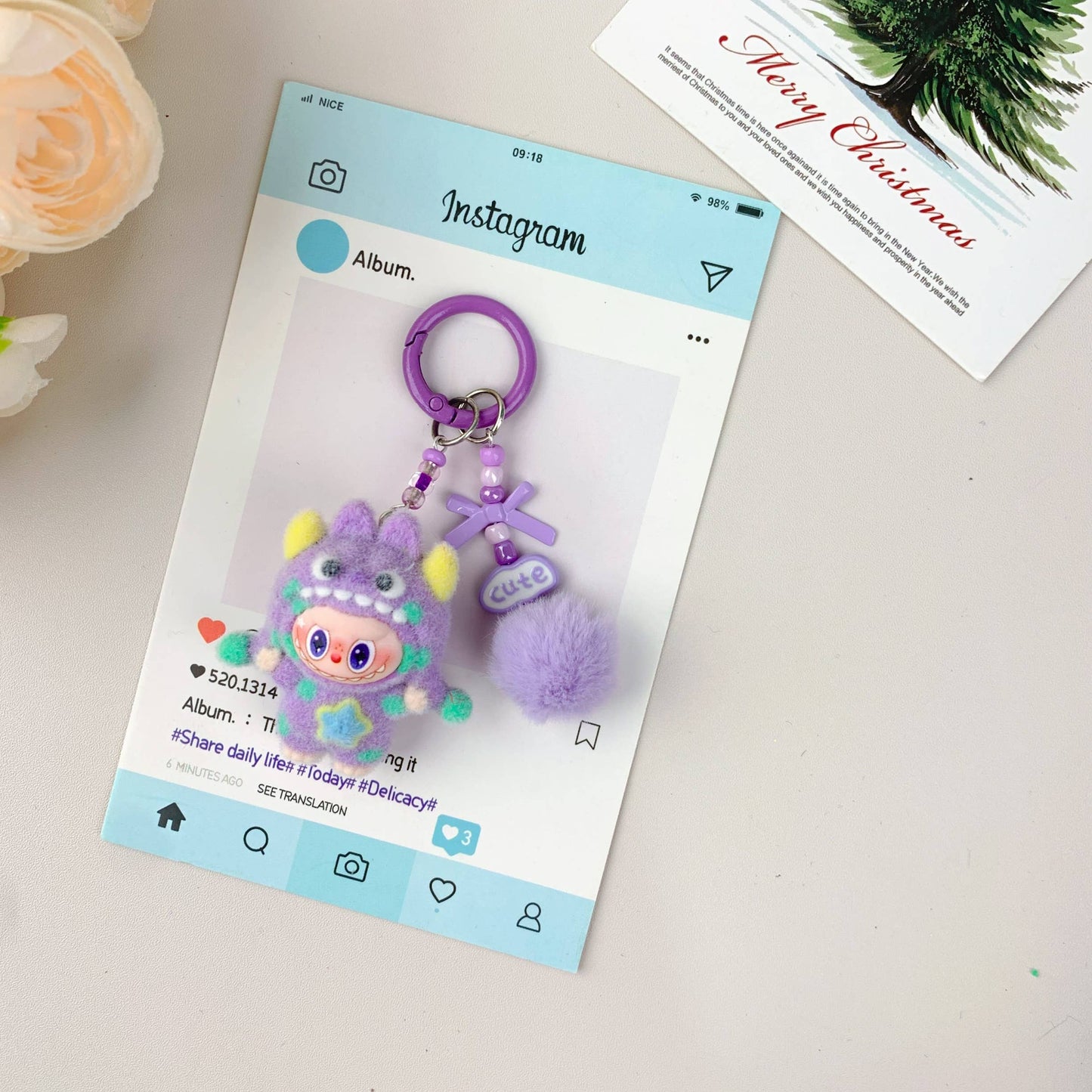 Labu Hot-Selling Cute Monster Keychain , holiday gifts
