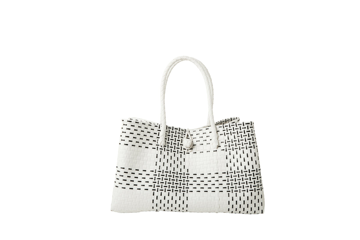 The Midi Piper Handwoven Tote · Recycled Plastic