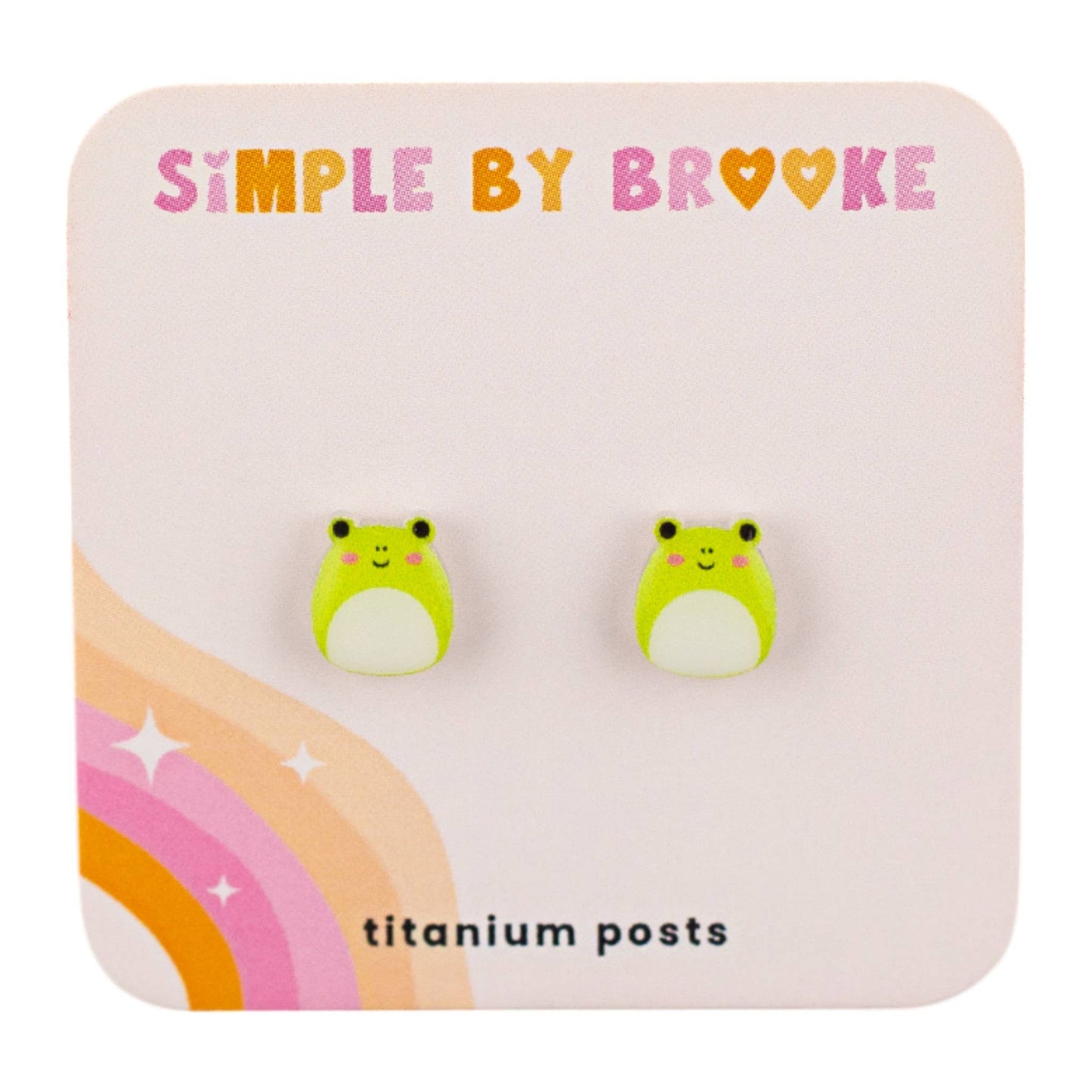 Squishmallow Frog // Cute Animal Earrings