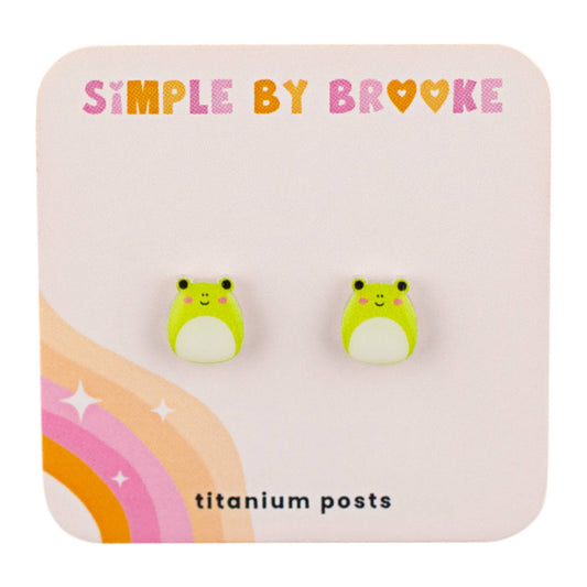 Squishmallow Frog // Cute Animal Earrings