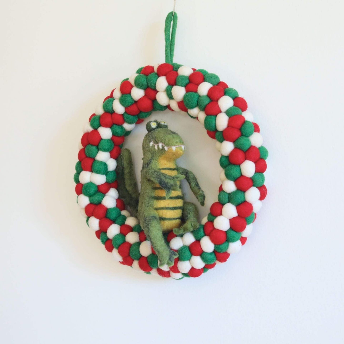 Felt Christmas Wreath - Pompom Balls