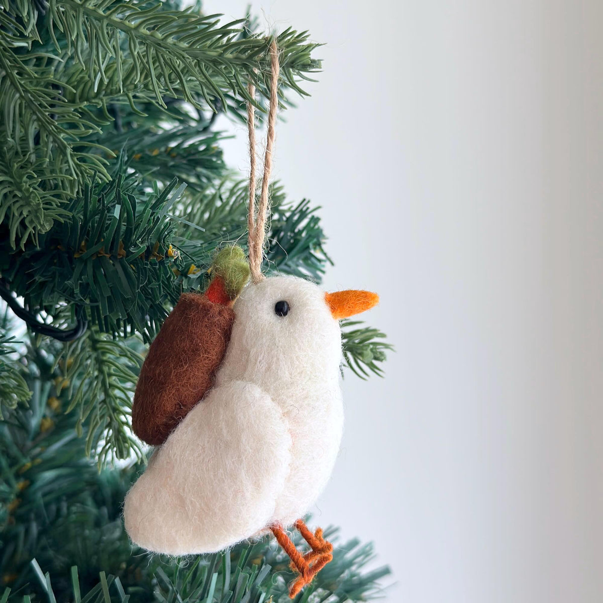 Felt Dove Carrying Carrot