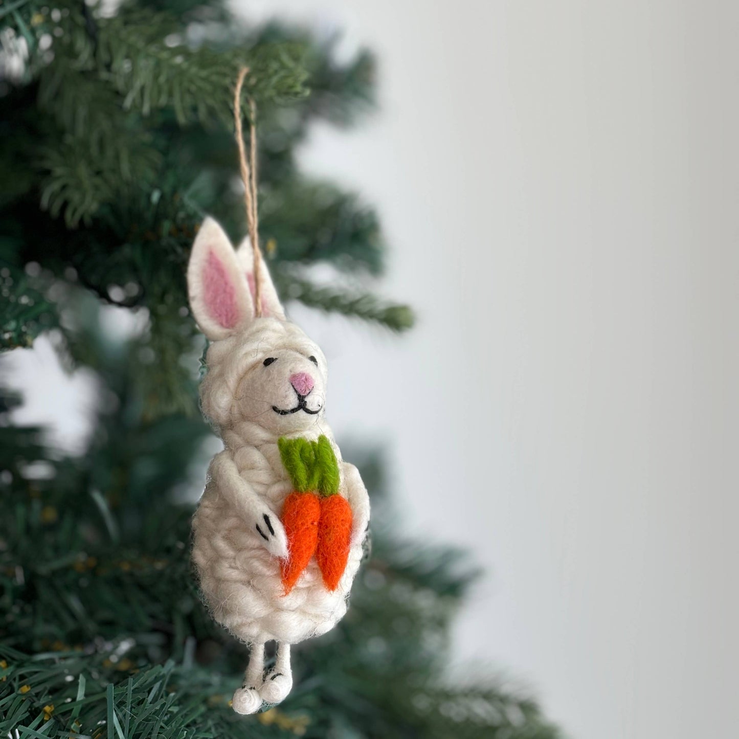 Felt Easter Bunny Sheep Ornament