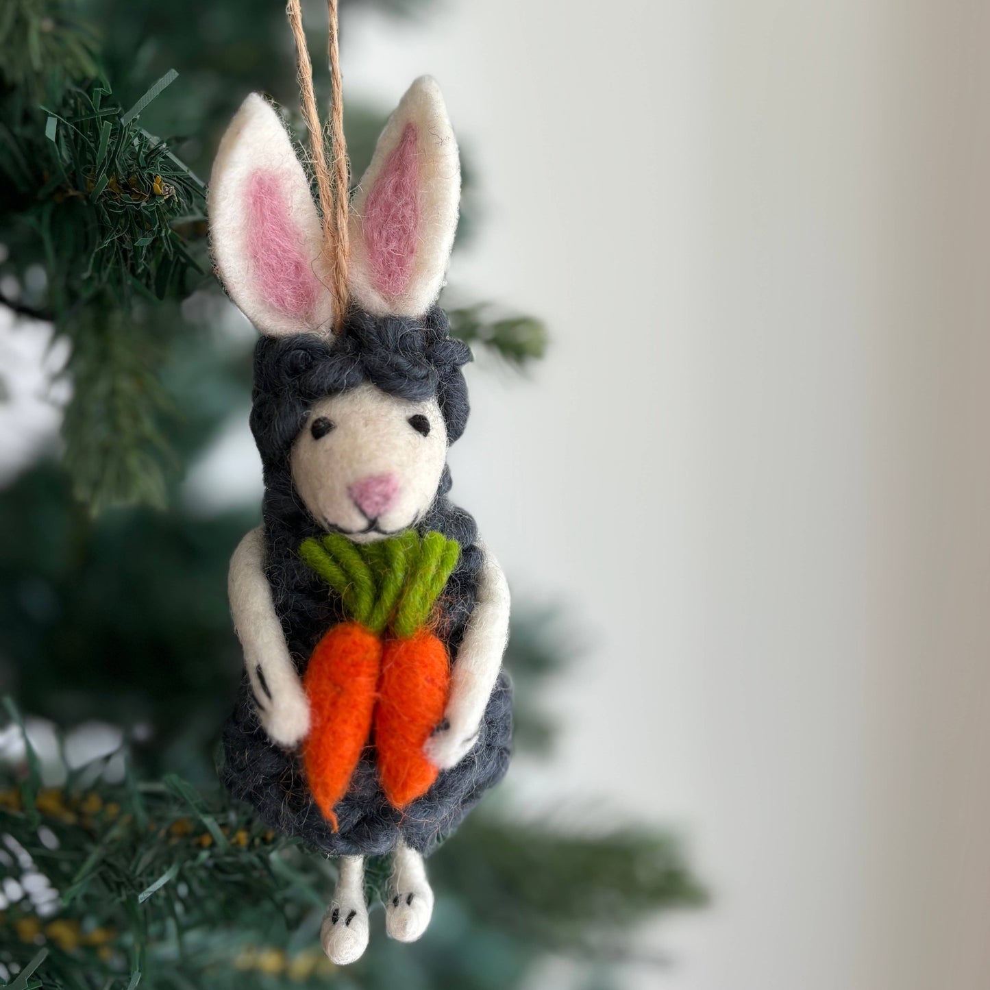 Felt Easter Bunny Sheep Ornament