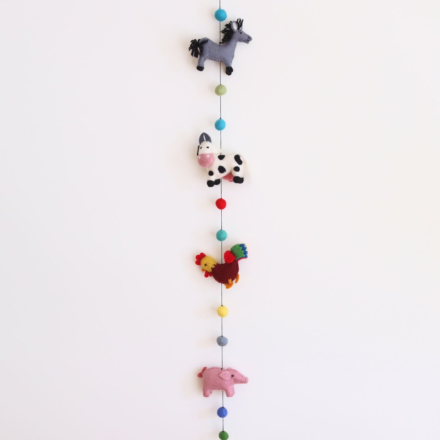 Felt Farmland Animal Garland