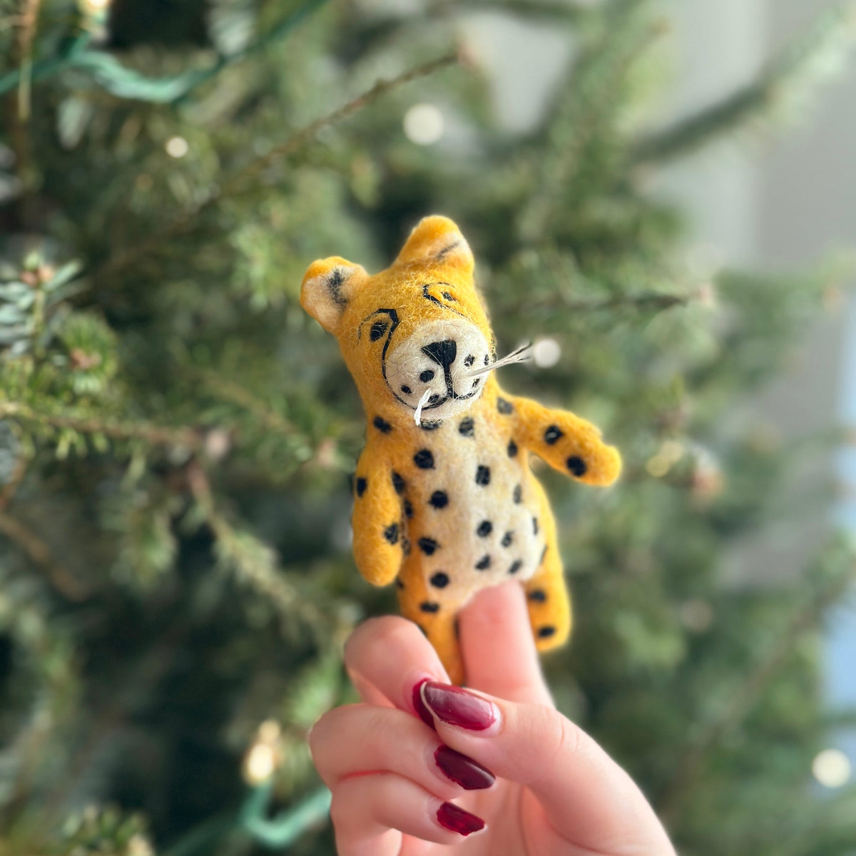 Felt Finger Puppets Set of 5 - Safari Animals