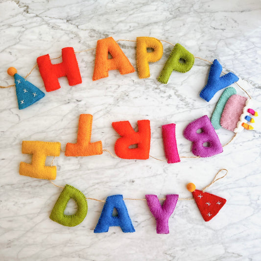 Felt Garland - Happy Birthday