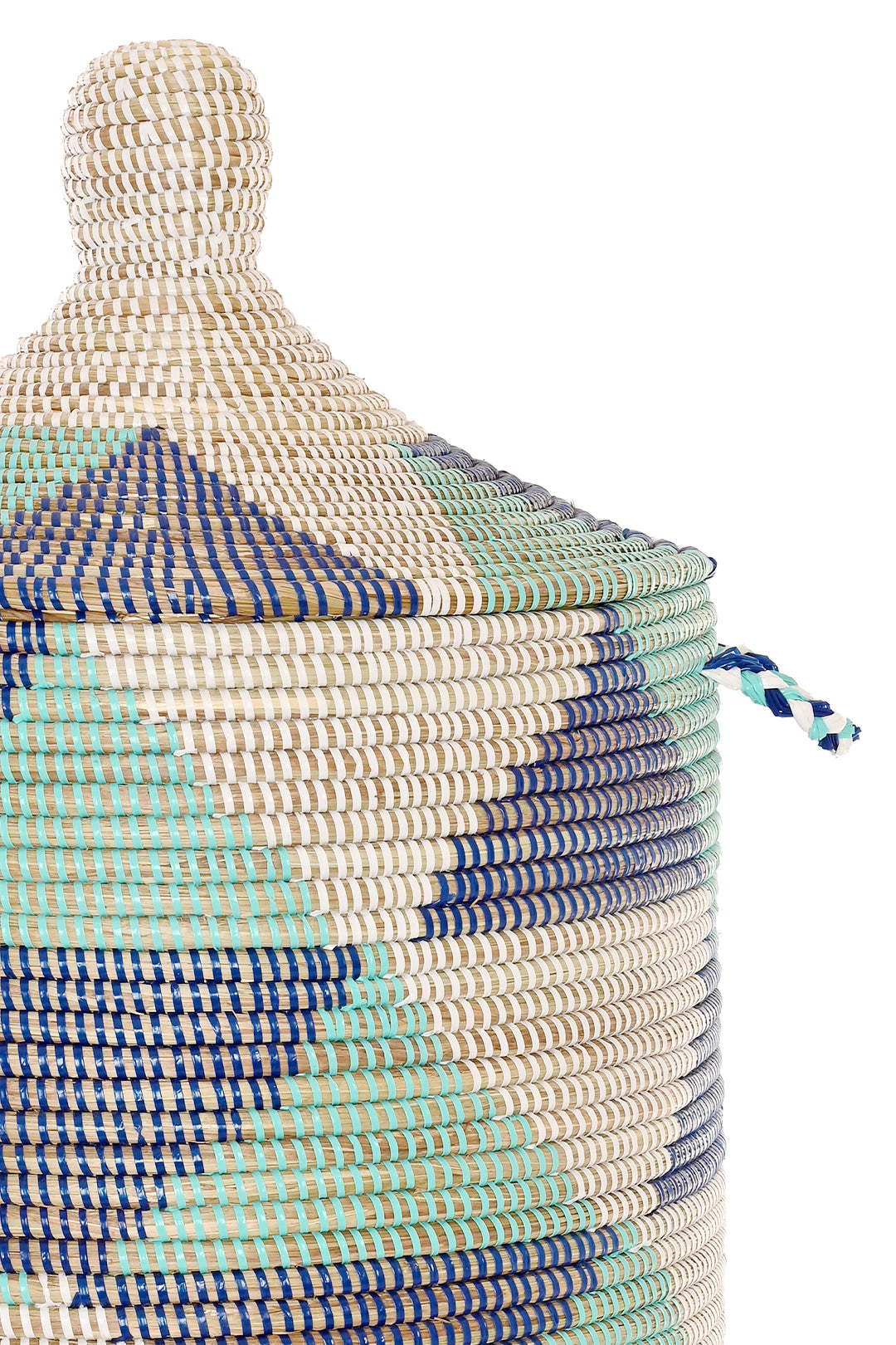 Triangles Lidded Hamper Basket