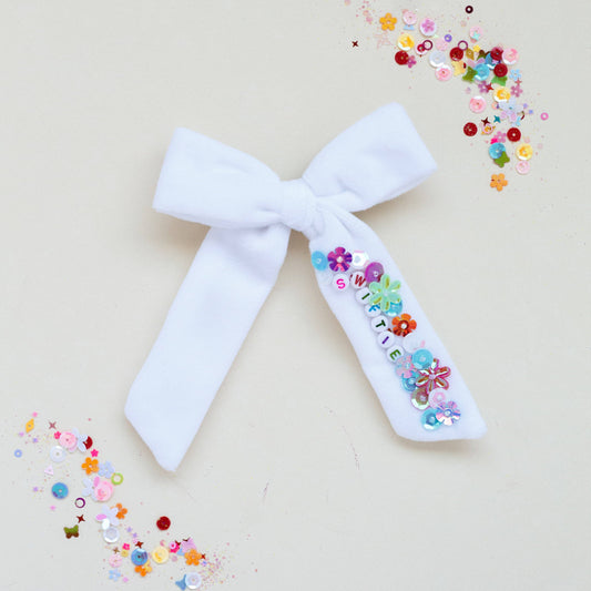 Swiftie Velvet Sequin Bow