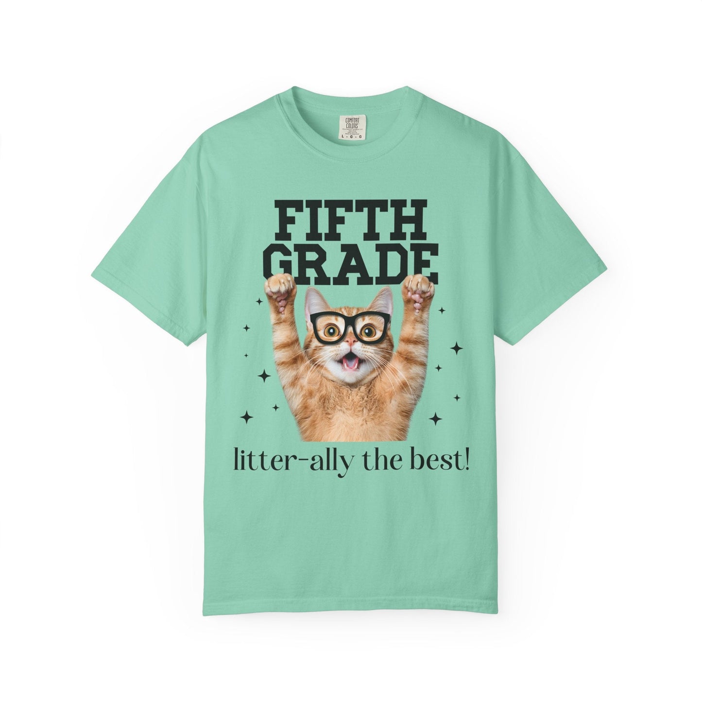 Fifth Grade Teacher Cat Tee