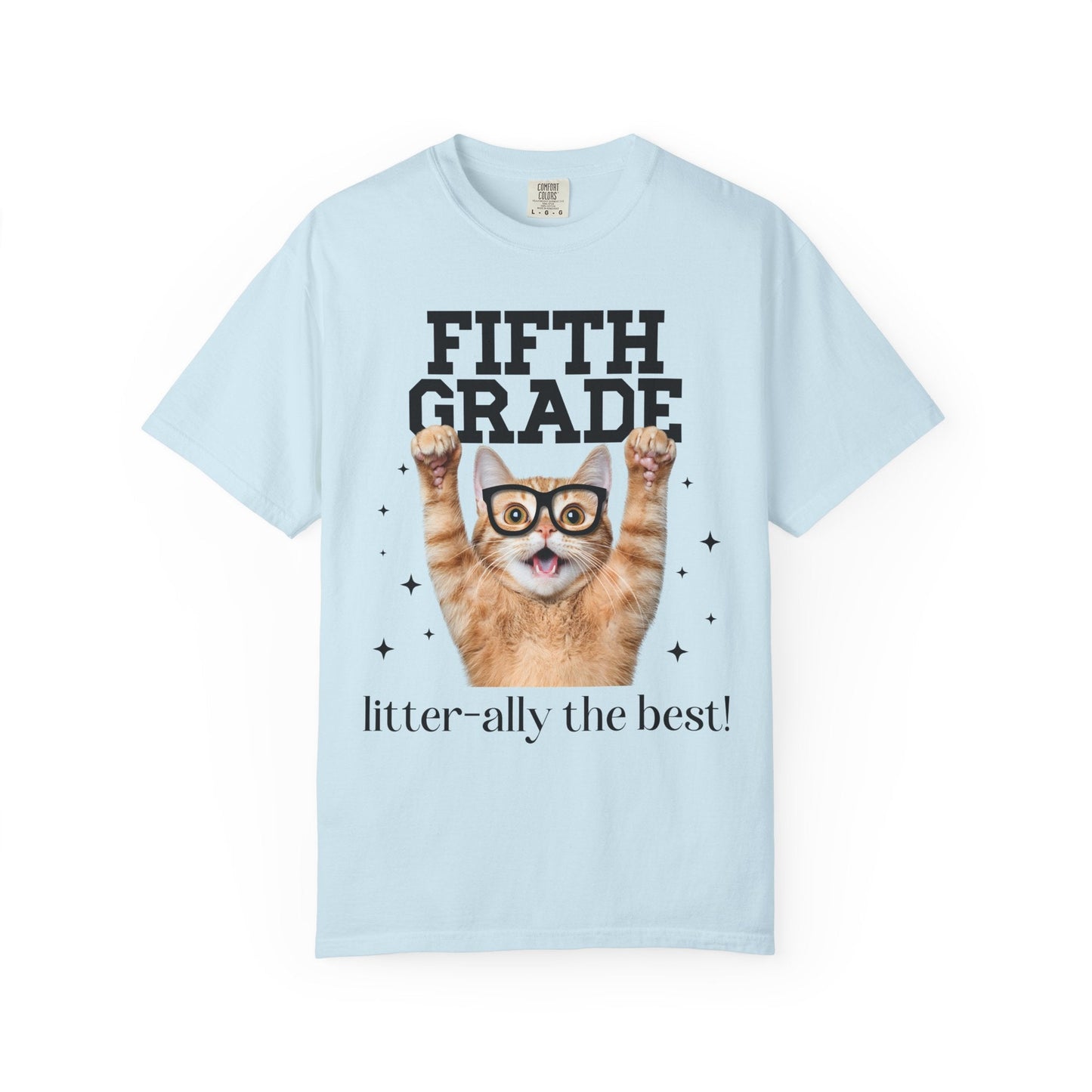 Fifth Grade Teacher Cat Tee