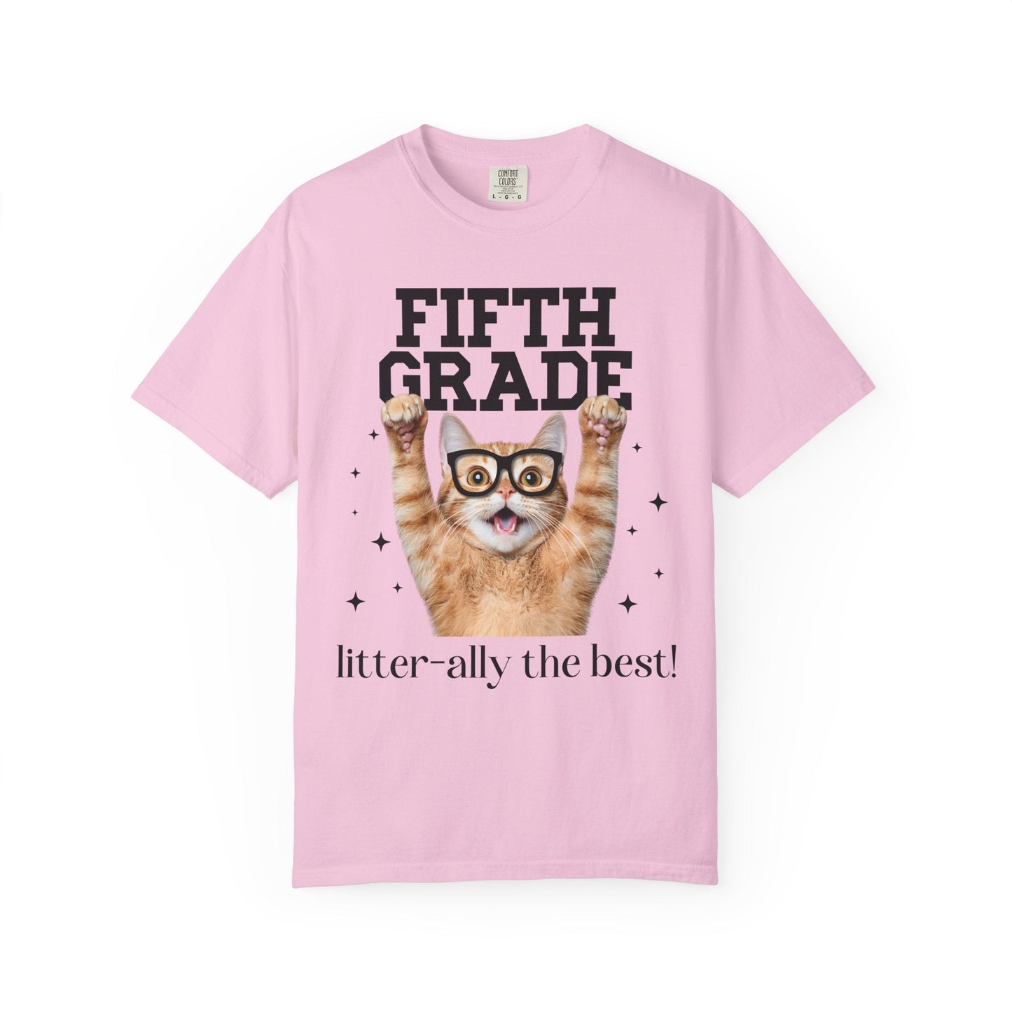 Fifth Grade Teacher Cat Tee