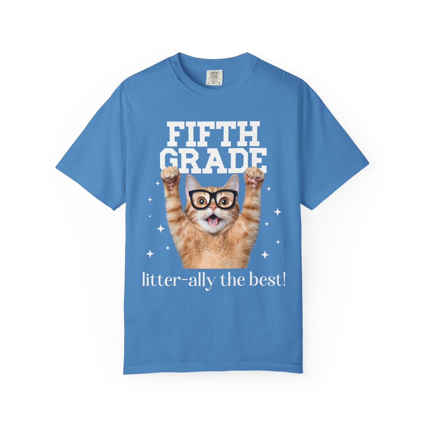 Fifth Grade Teacher Cat Tee