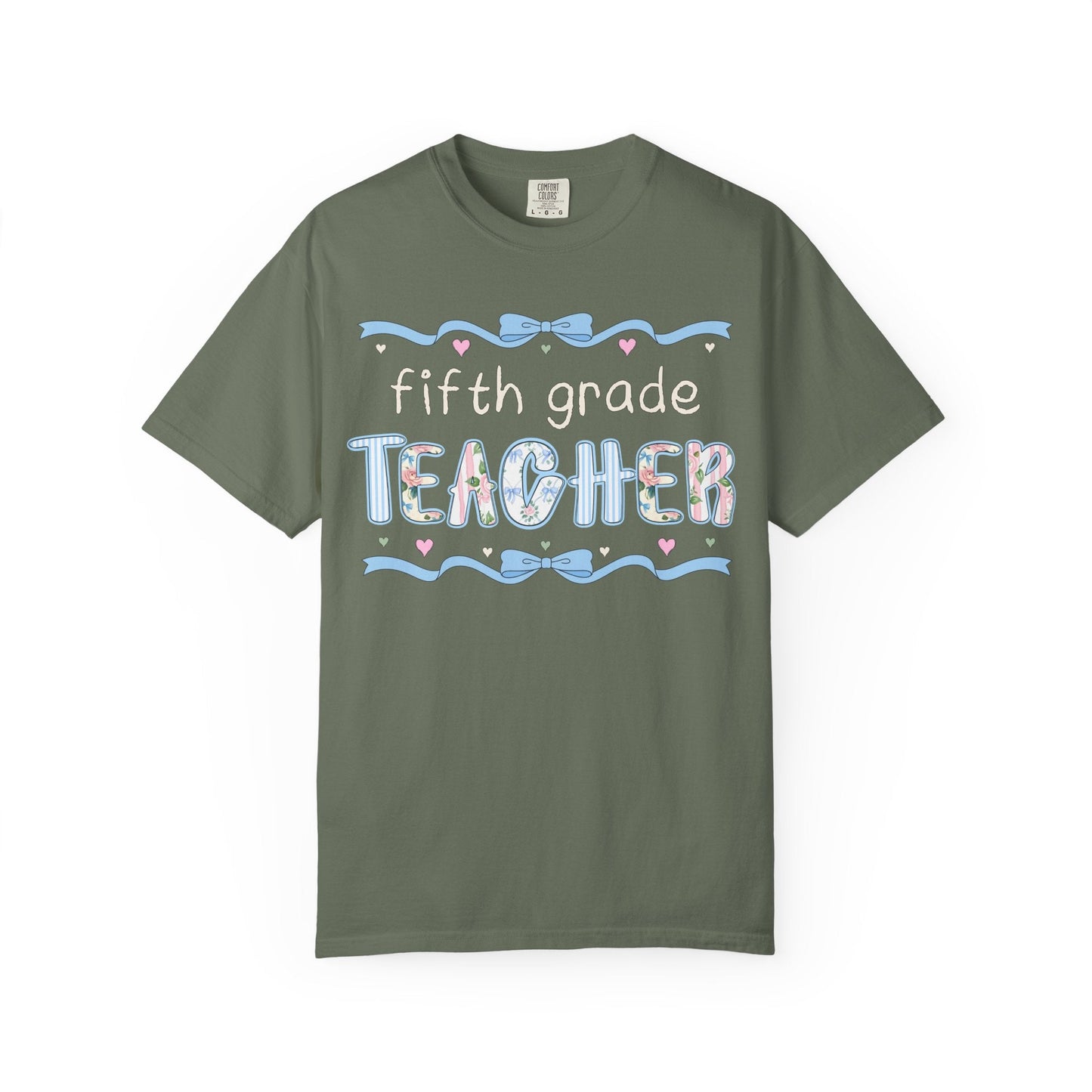 Fifth Grade Teacher Tee with Bow