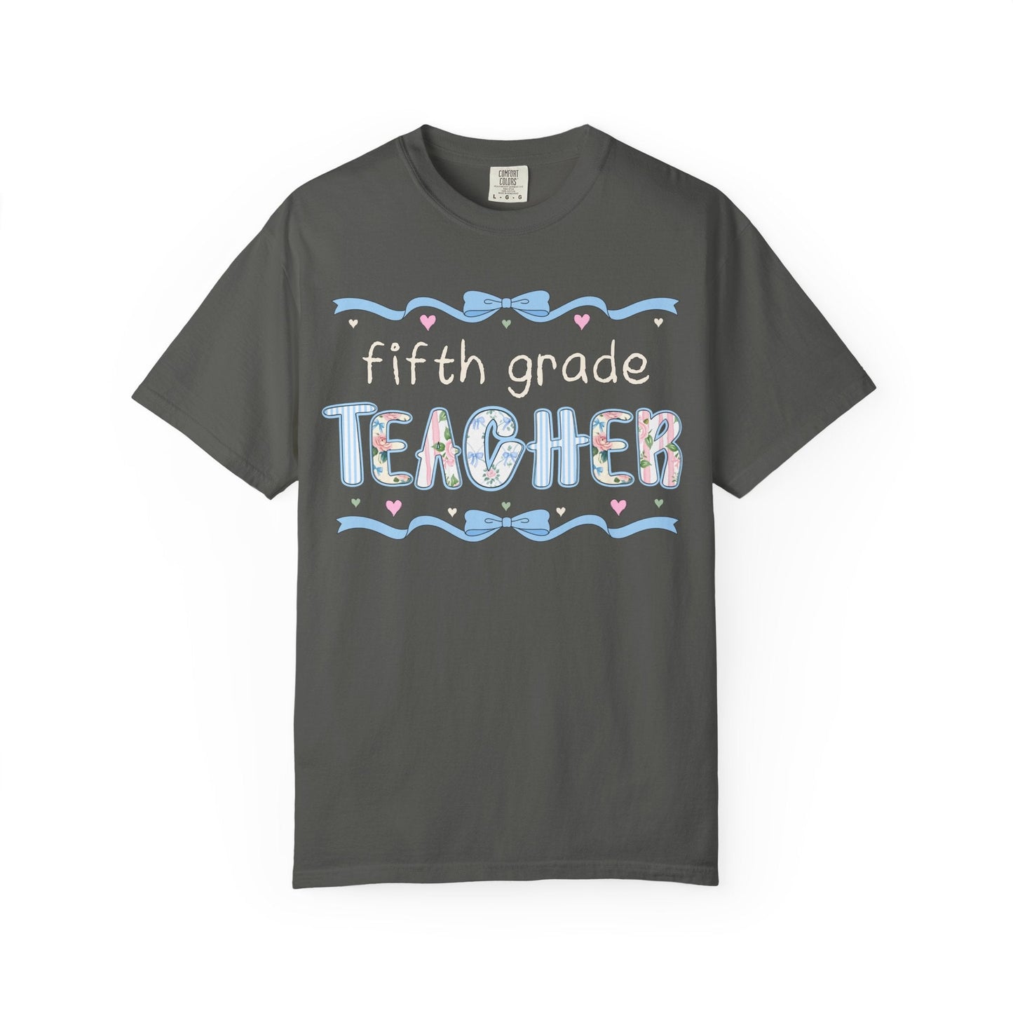 Fifth Grade Teacher Tee with Bow