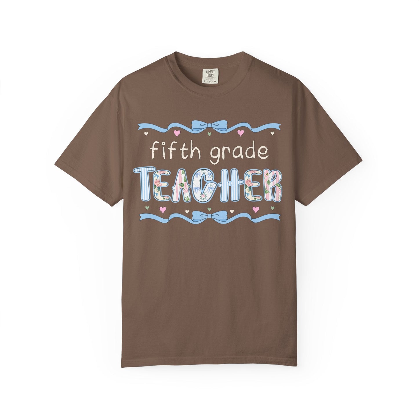 Fifth Grade Teacher Tee with Bow
