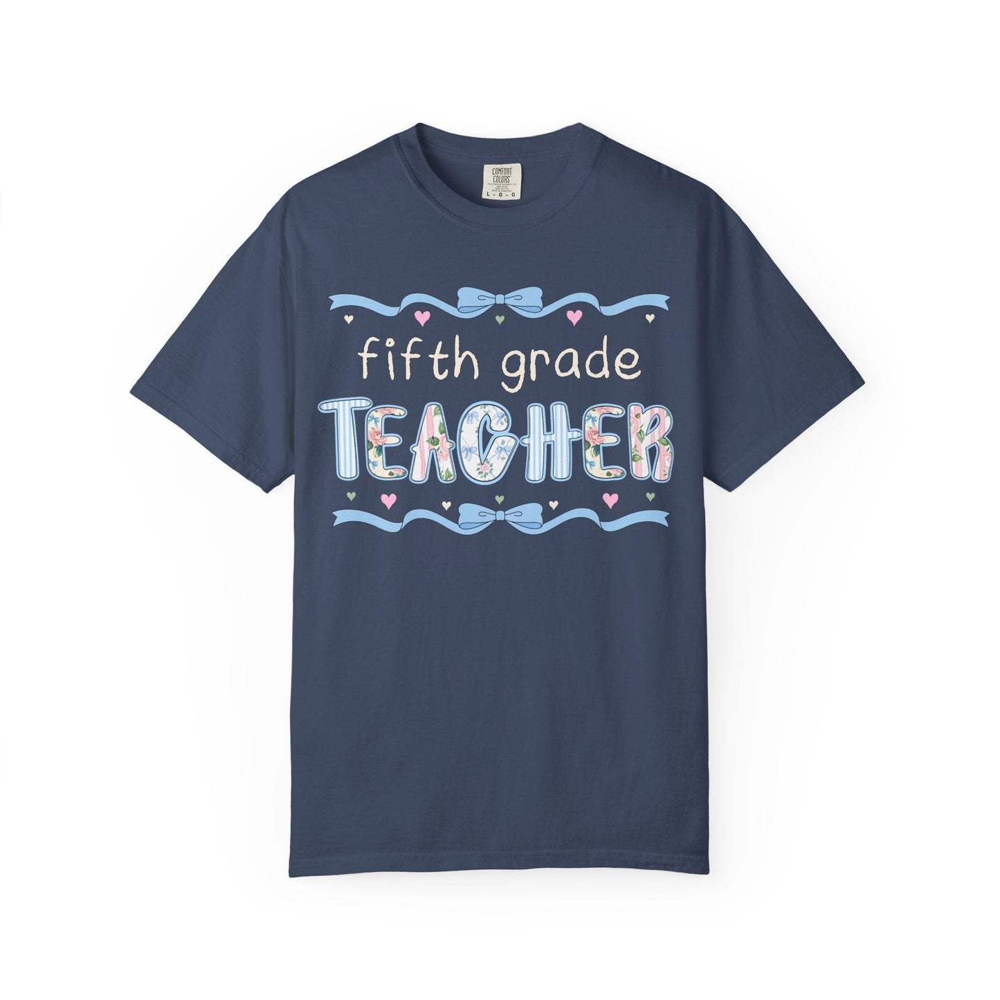 Fifth Grade Teacher Tee with Bow