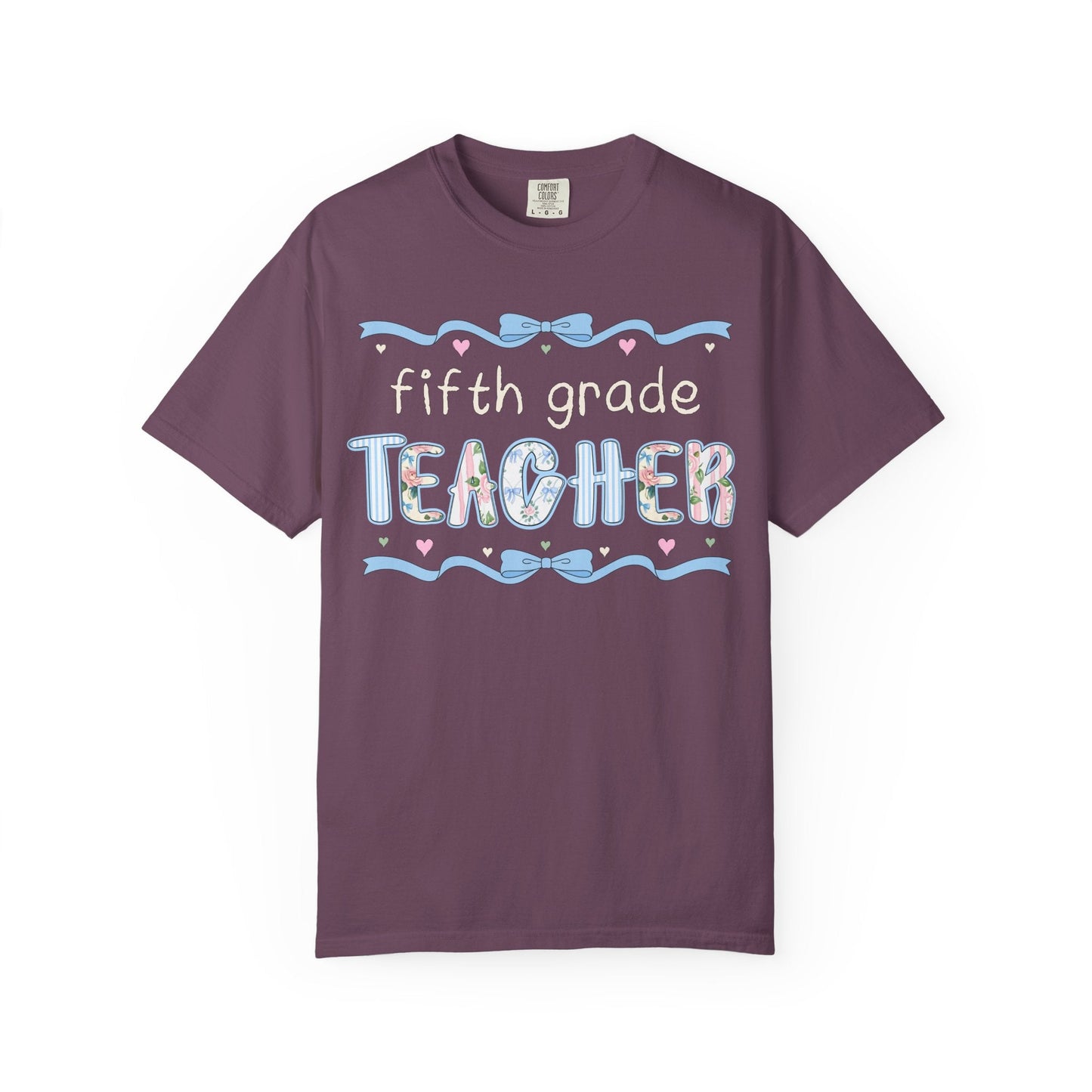 Fifth Grade Teacher Tee with Bow