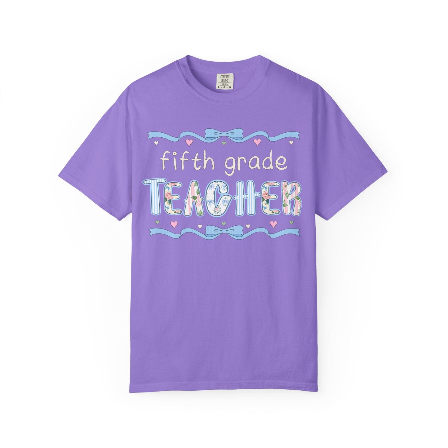 Fifth Grade Teacher Tee with Bow