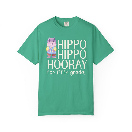Fifth Grade Teacher Hippo Tee