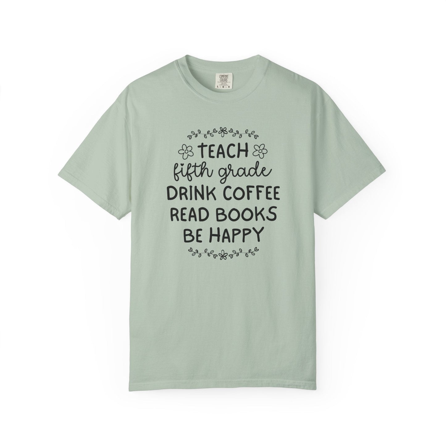 Bookish Fifth Grade Teacher Tee