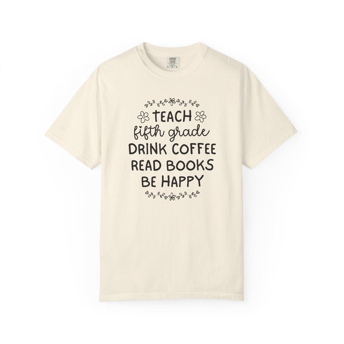 Bookish Fifth Grade Teacher Tee