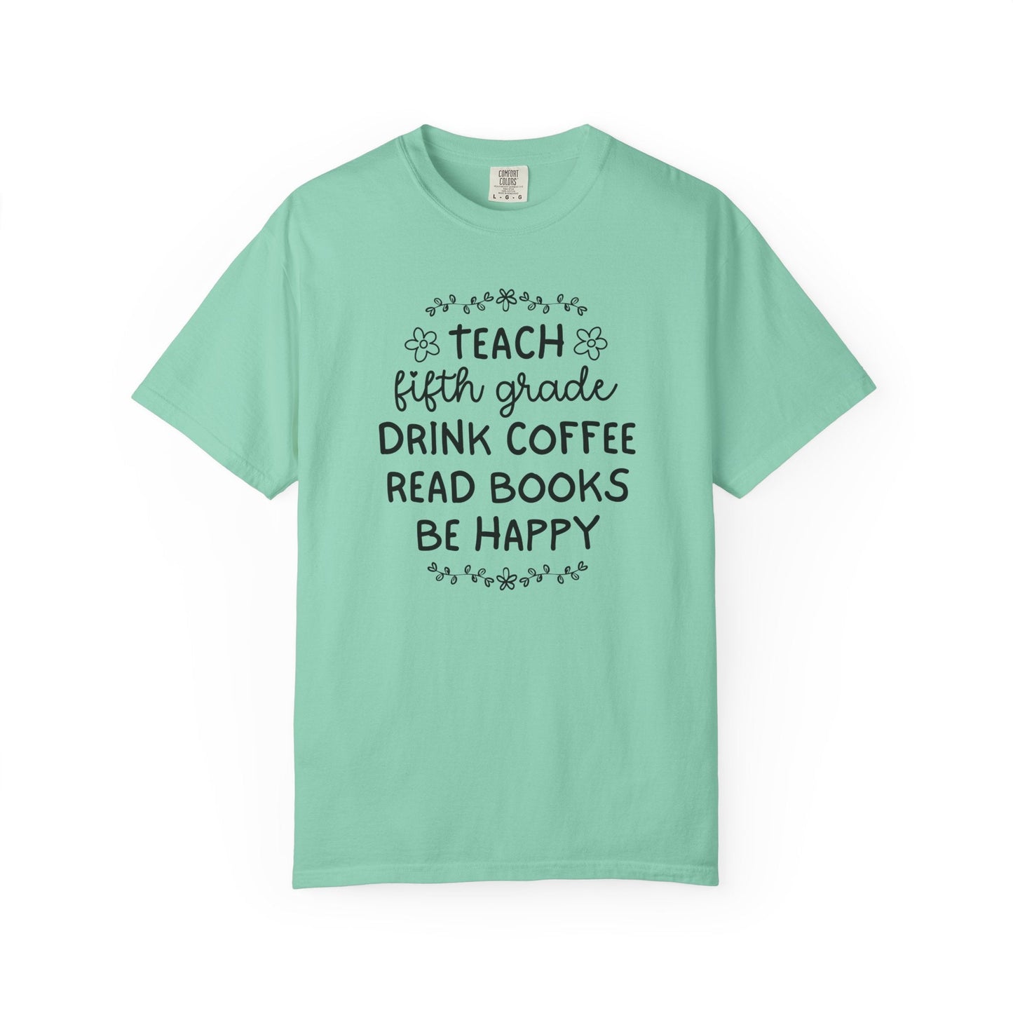 Bookish Fifth Grade Teacher Tee