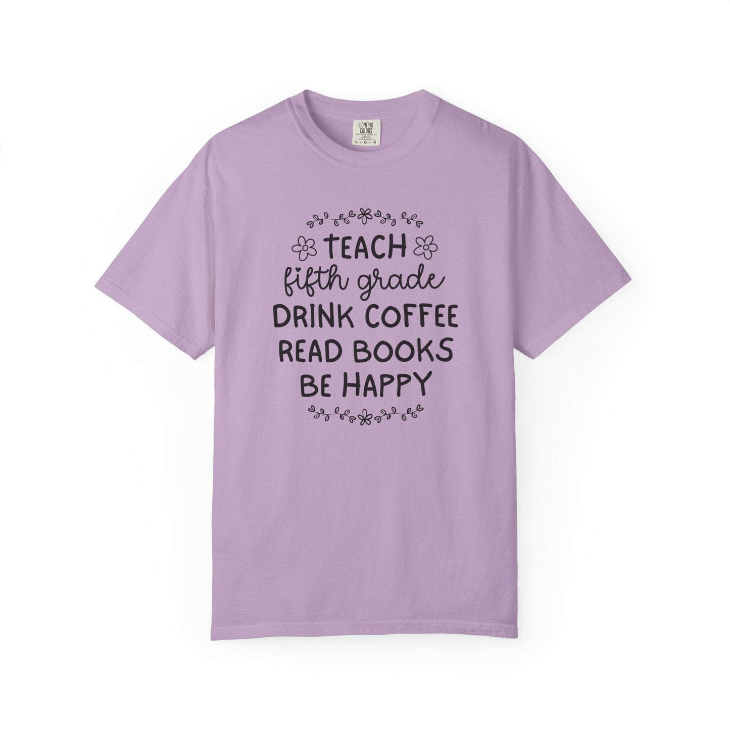 Bookish Fifth Grade Teacher Tee
