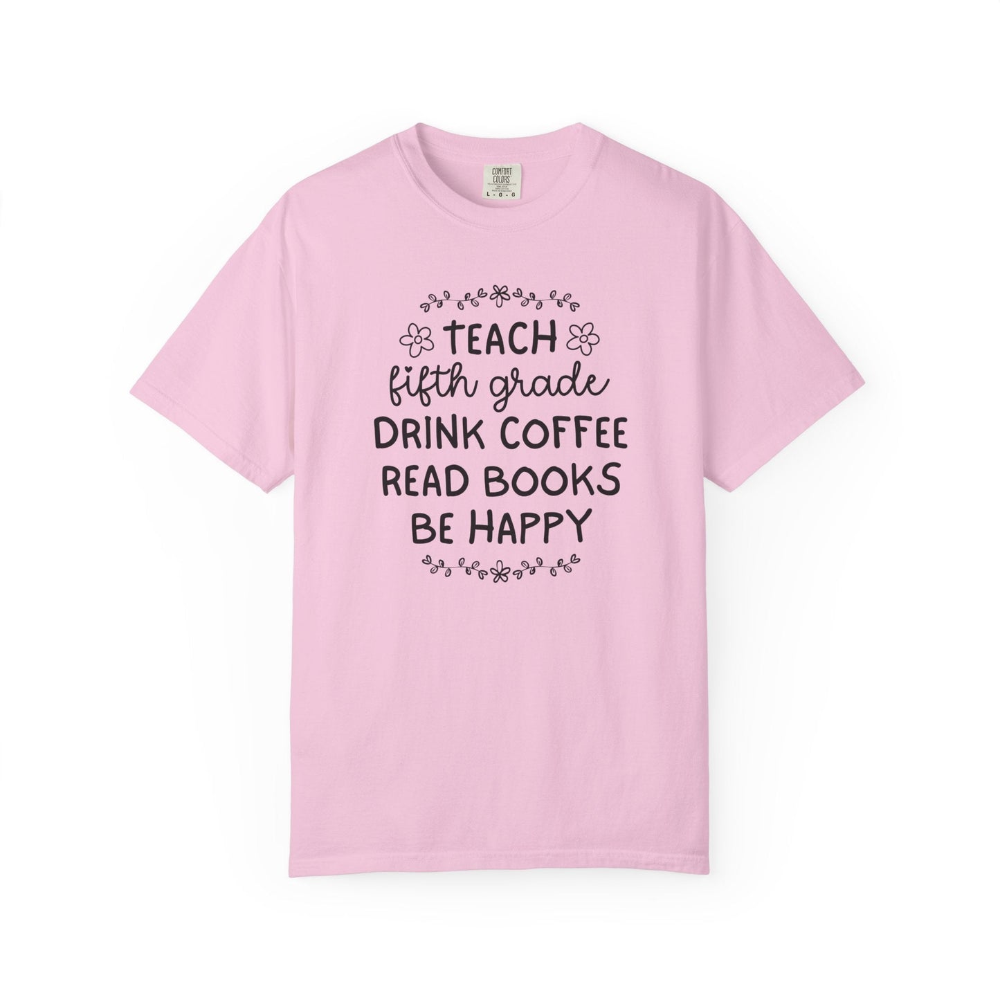 Bookish Fifth Grade Teacher Tee