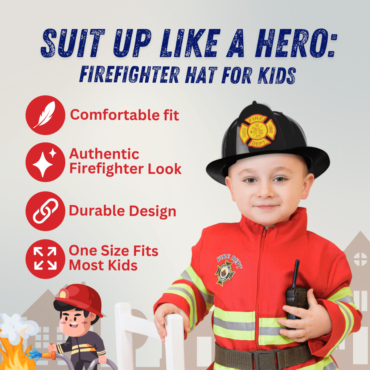Fireman's Helmet - Kids