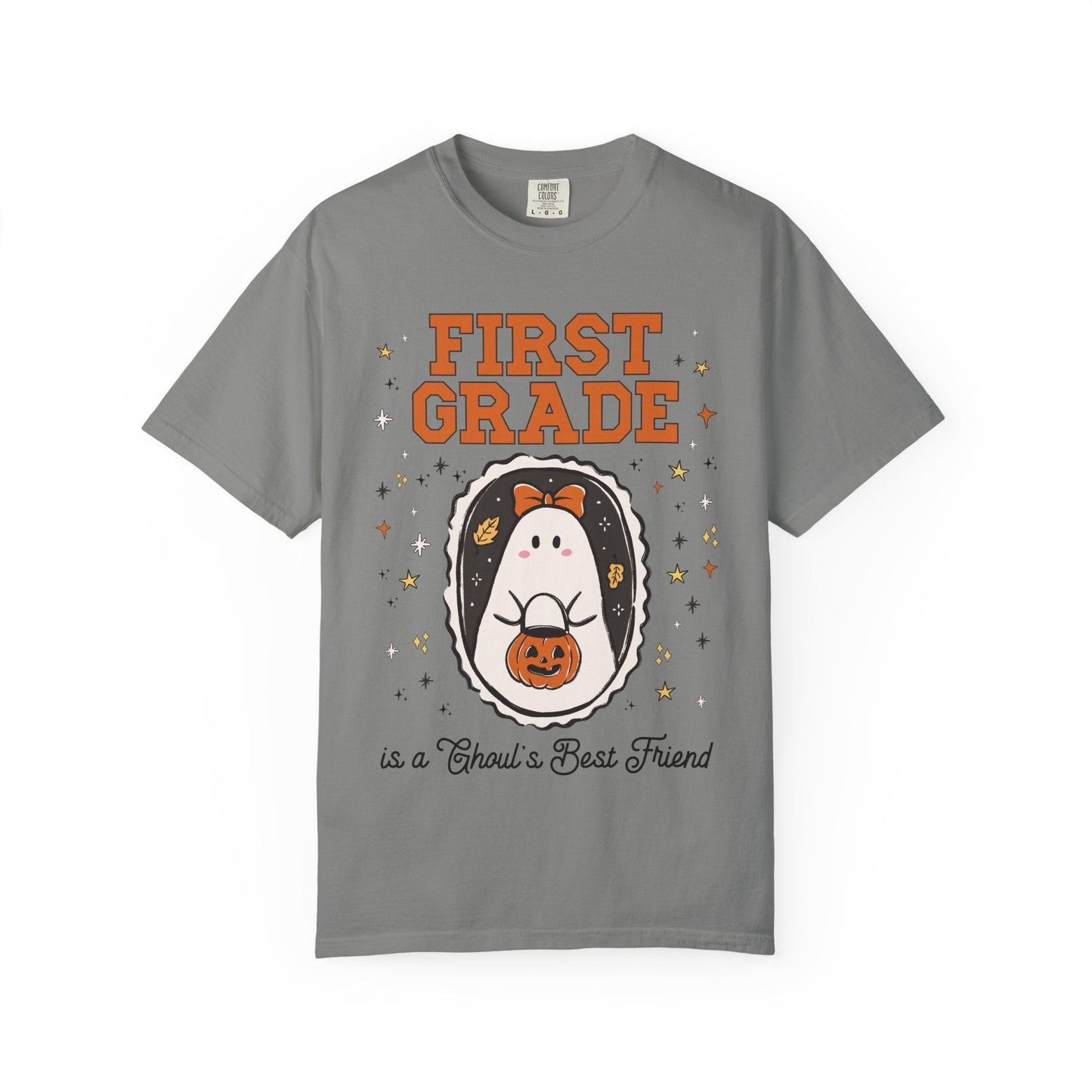 First Grade Halloween Teacher Tee