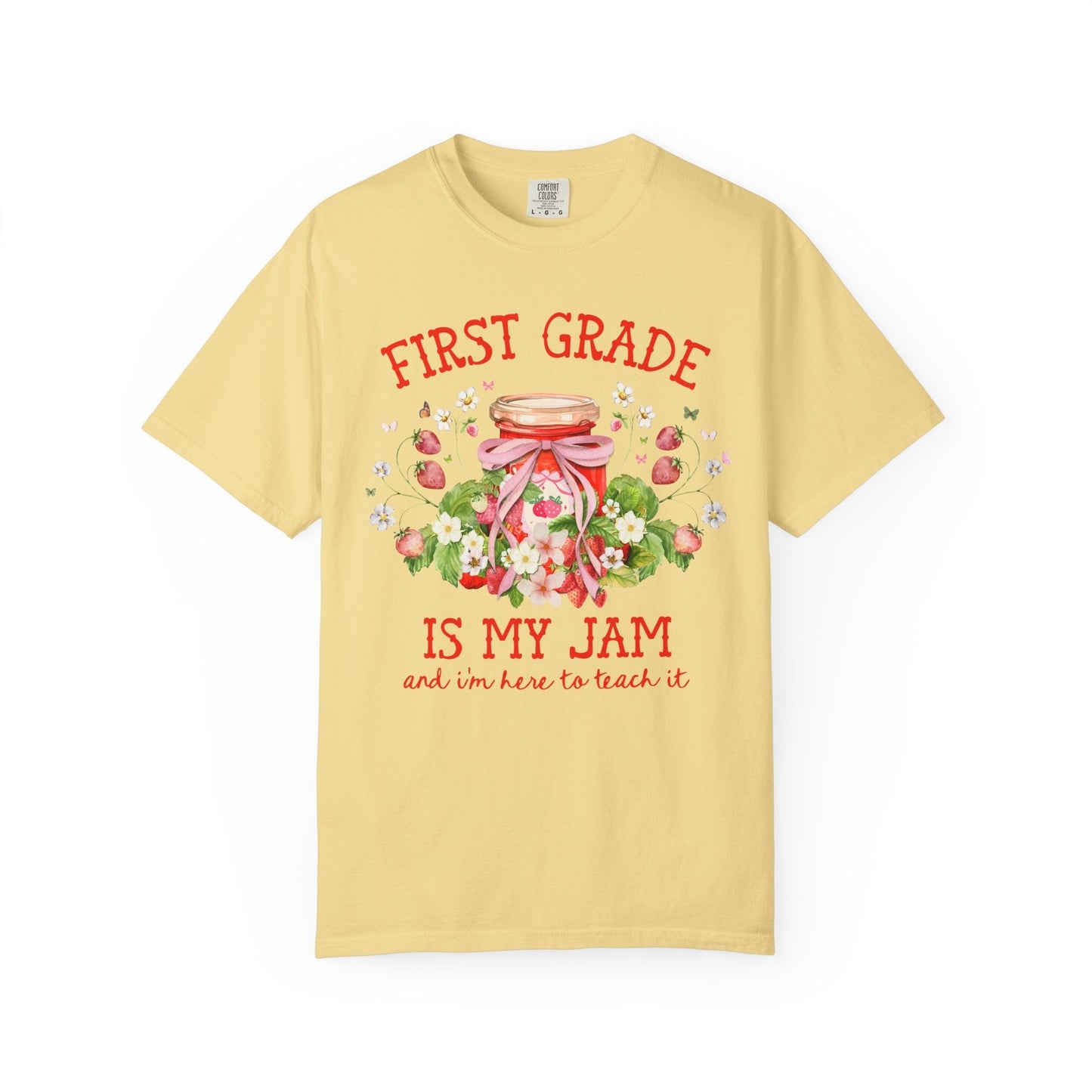 First Grade Teacher Strawberry Tee Shirt