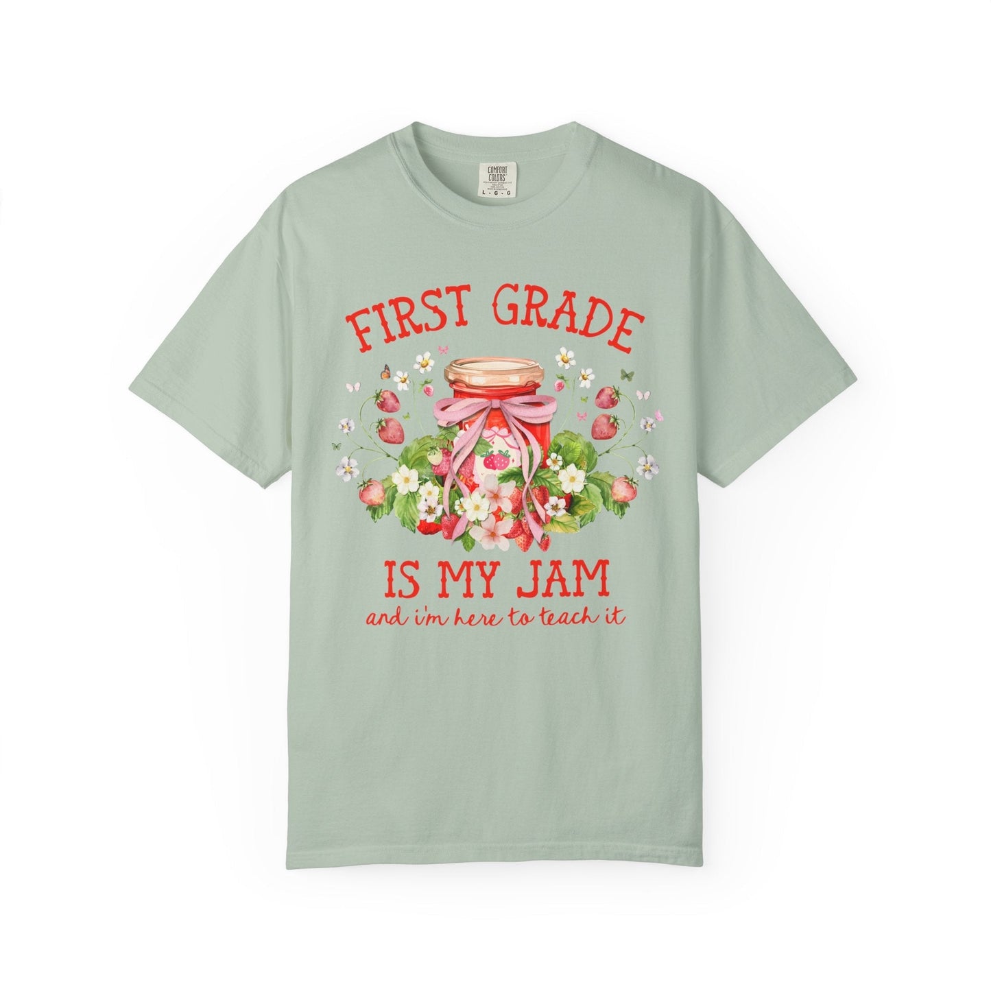 First Grade Teacher Strawberry Tee Shirt