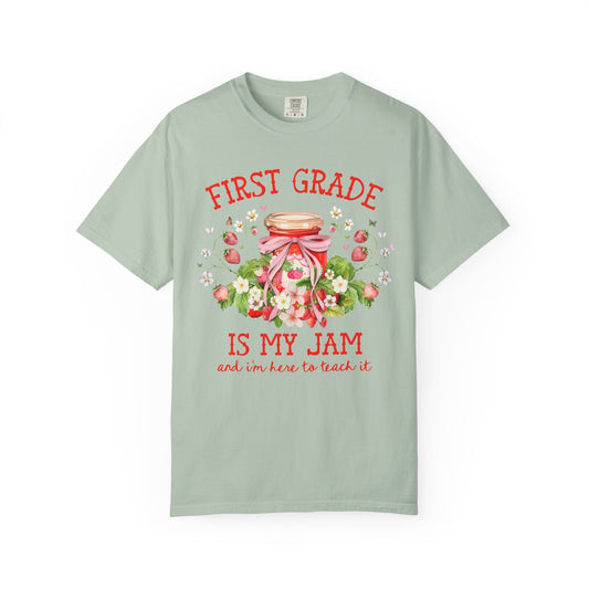 First Grade Teacher Strawberry Tee Shirt