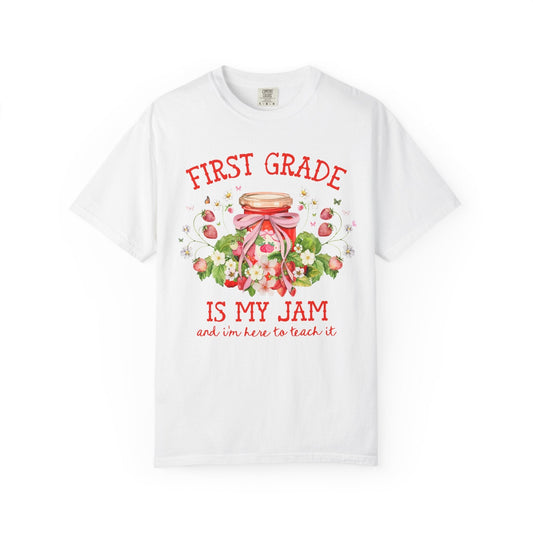 First Grade Teacher Strawberry Tee Shirt