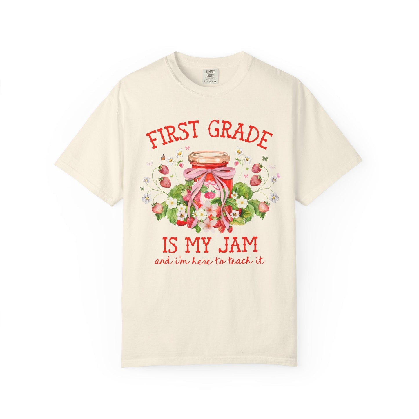 First Grade Teacher Strawberry Tee Shirt