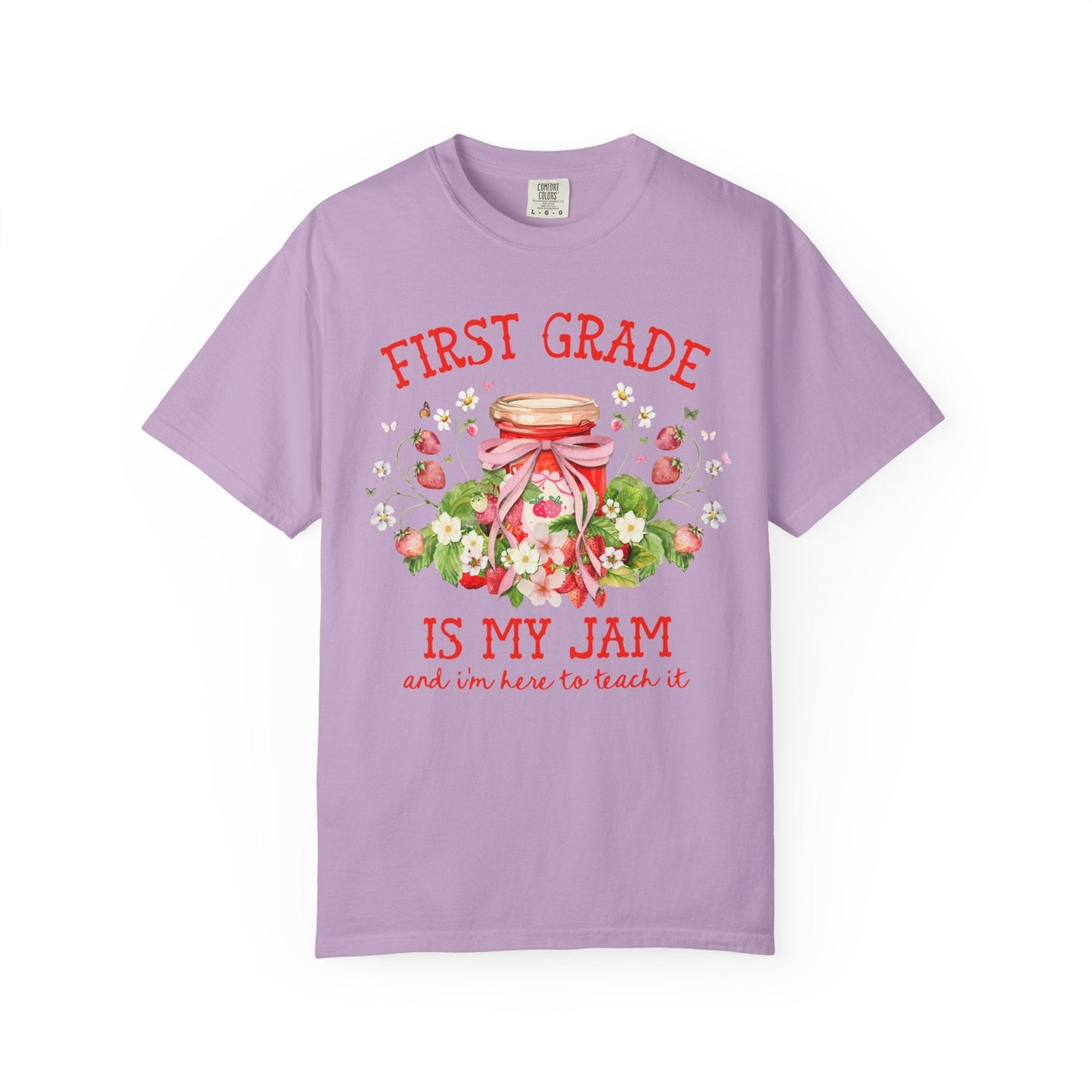 First Grade Teacher Strawberry Tee Shirt