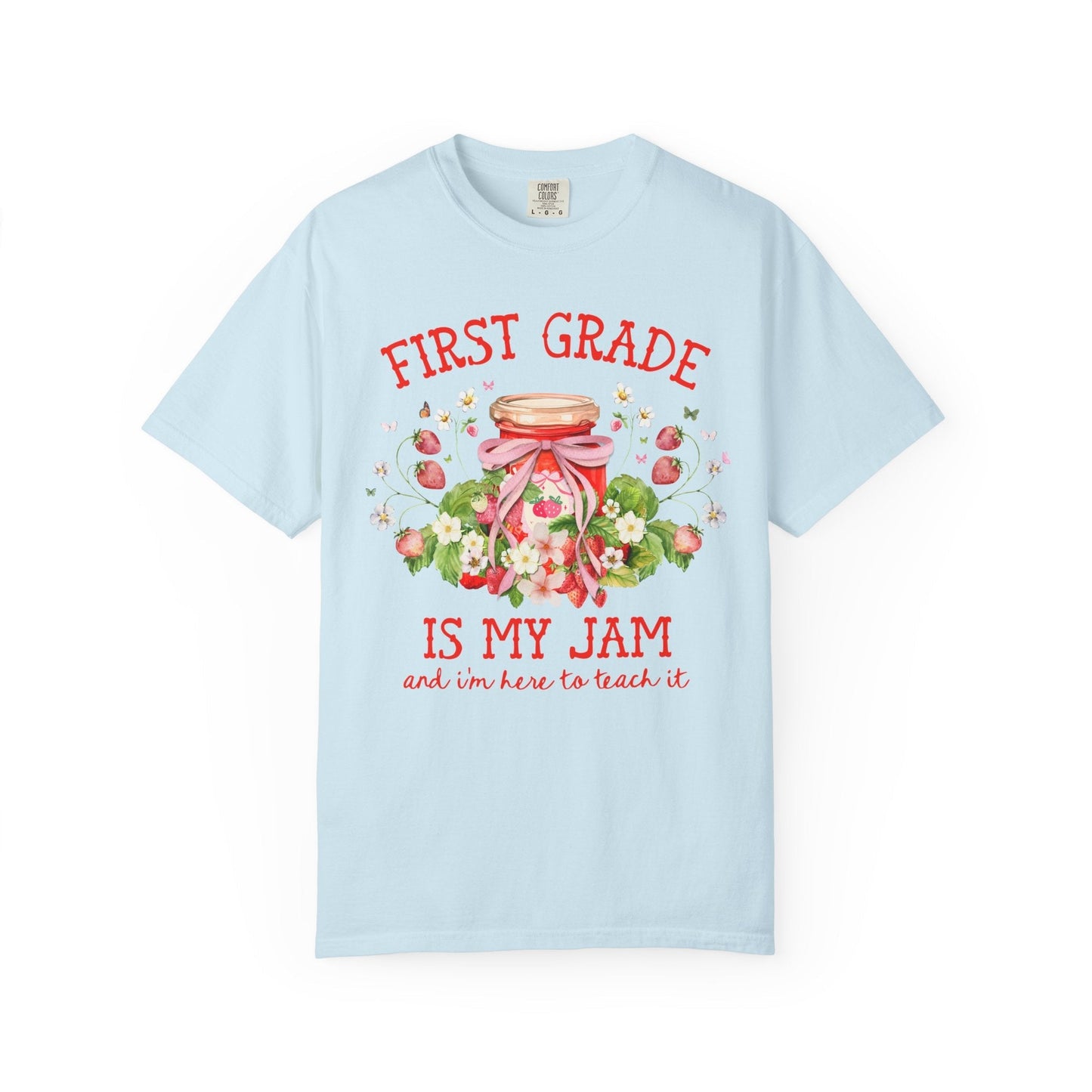 First Grade Teacher Strawberry Tee Shirt