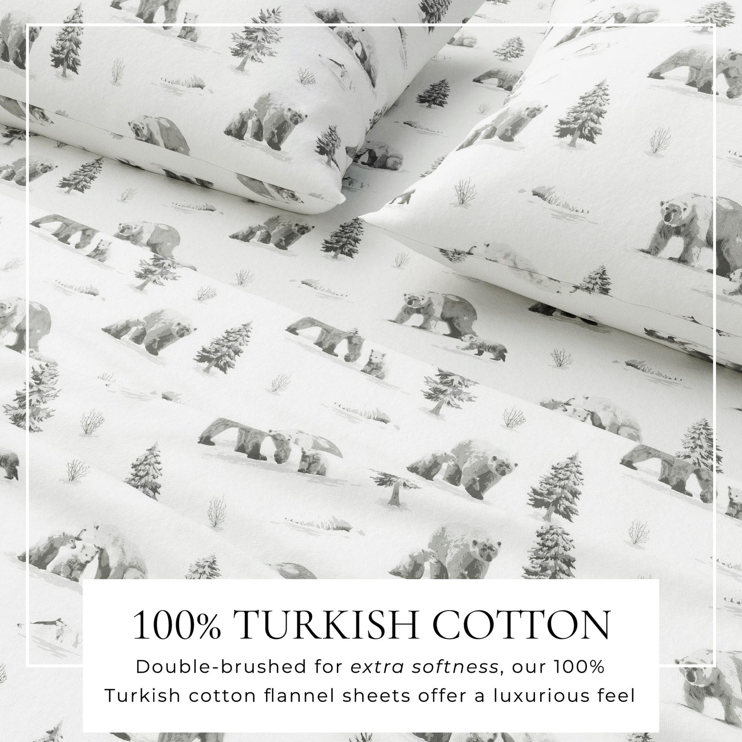 Turkish Cotton Flannel Sheet - Lakeview Collection