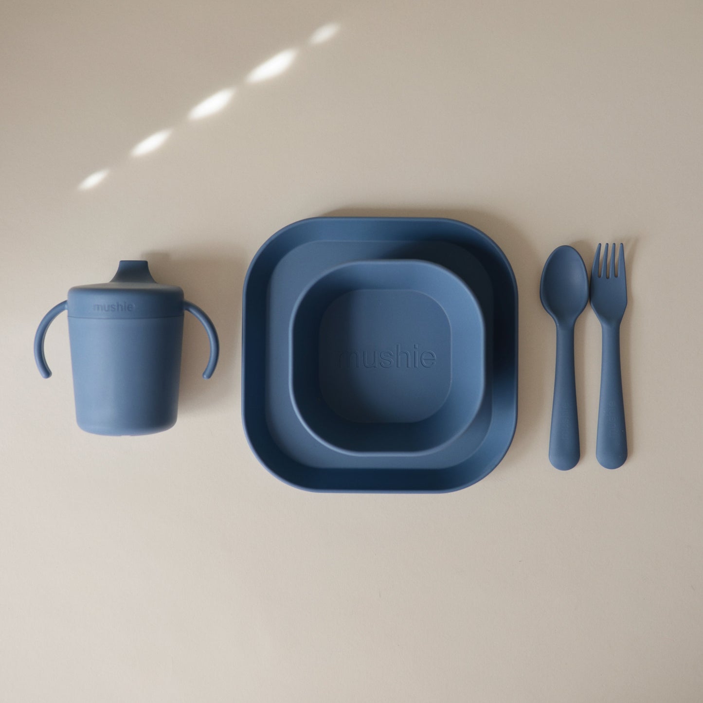 Square Dinnerware Plates, Set of 2