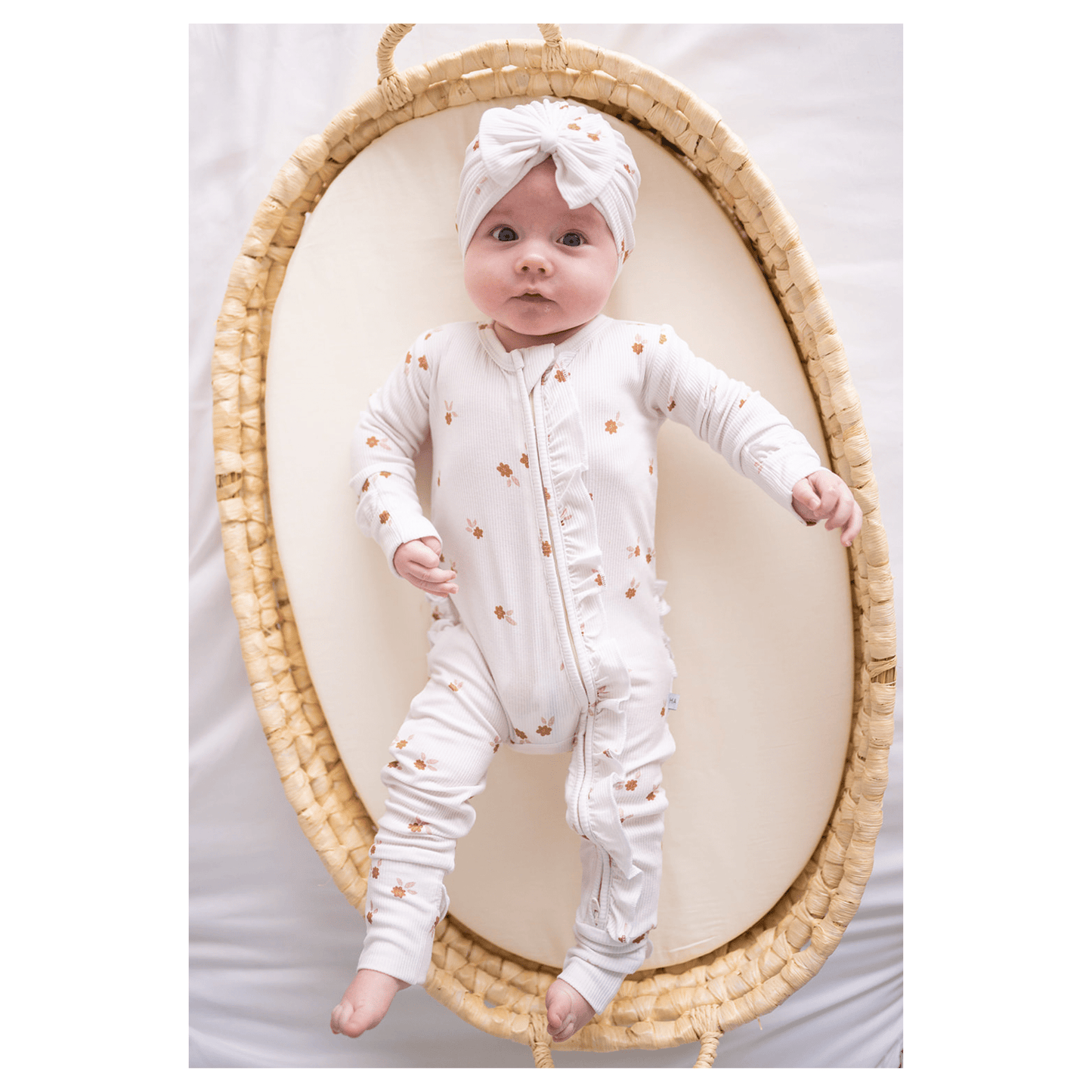 Ruffle Zipper One Piece -  Fleur