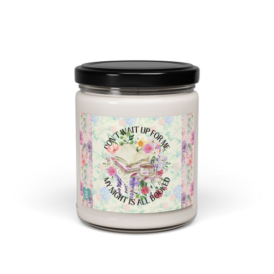 Floral Bookish Candle
