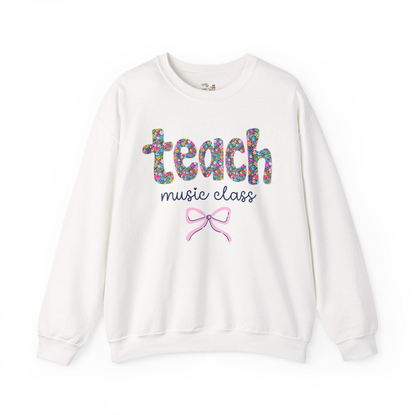 Floral Music Teacher Sweatshirt