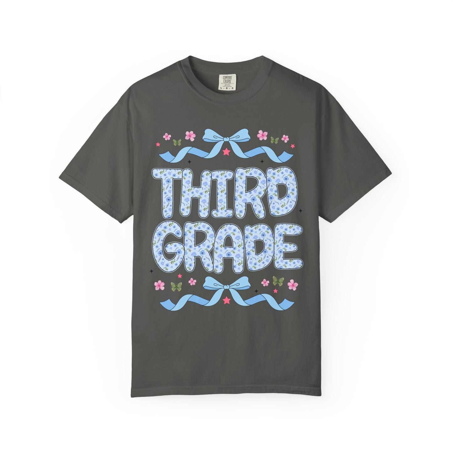 Floral Third Grade Teacher Tee