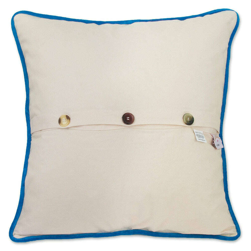 Florida Hand-Embroidered Pillow