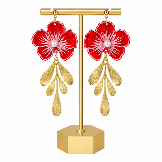 Flower of Luck Acrylic Earrings