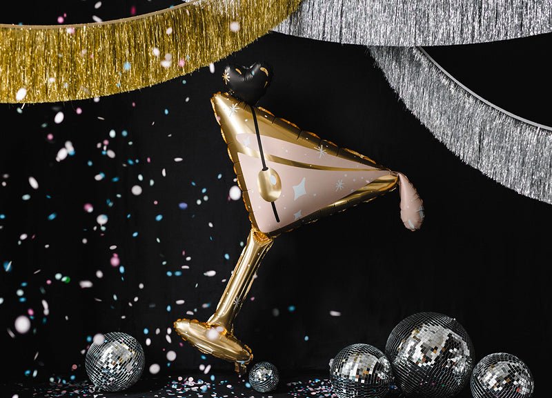 Foil Martini Glass Balloon – 39" Cocktail Party Decor