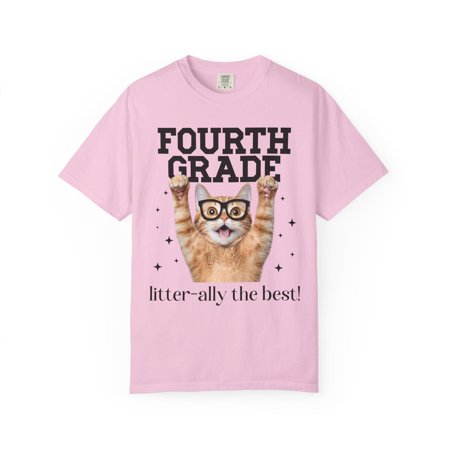 Fourth Grade Cat Teacher Tee